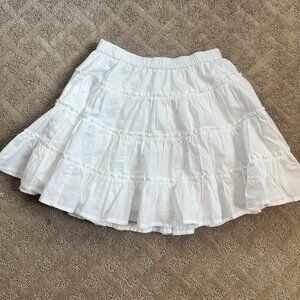 Crewcuts White Ruffled Skirt NWT